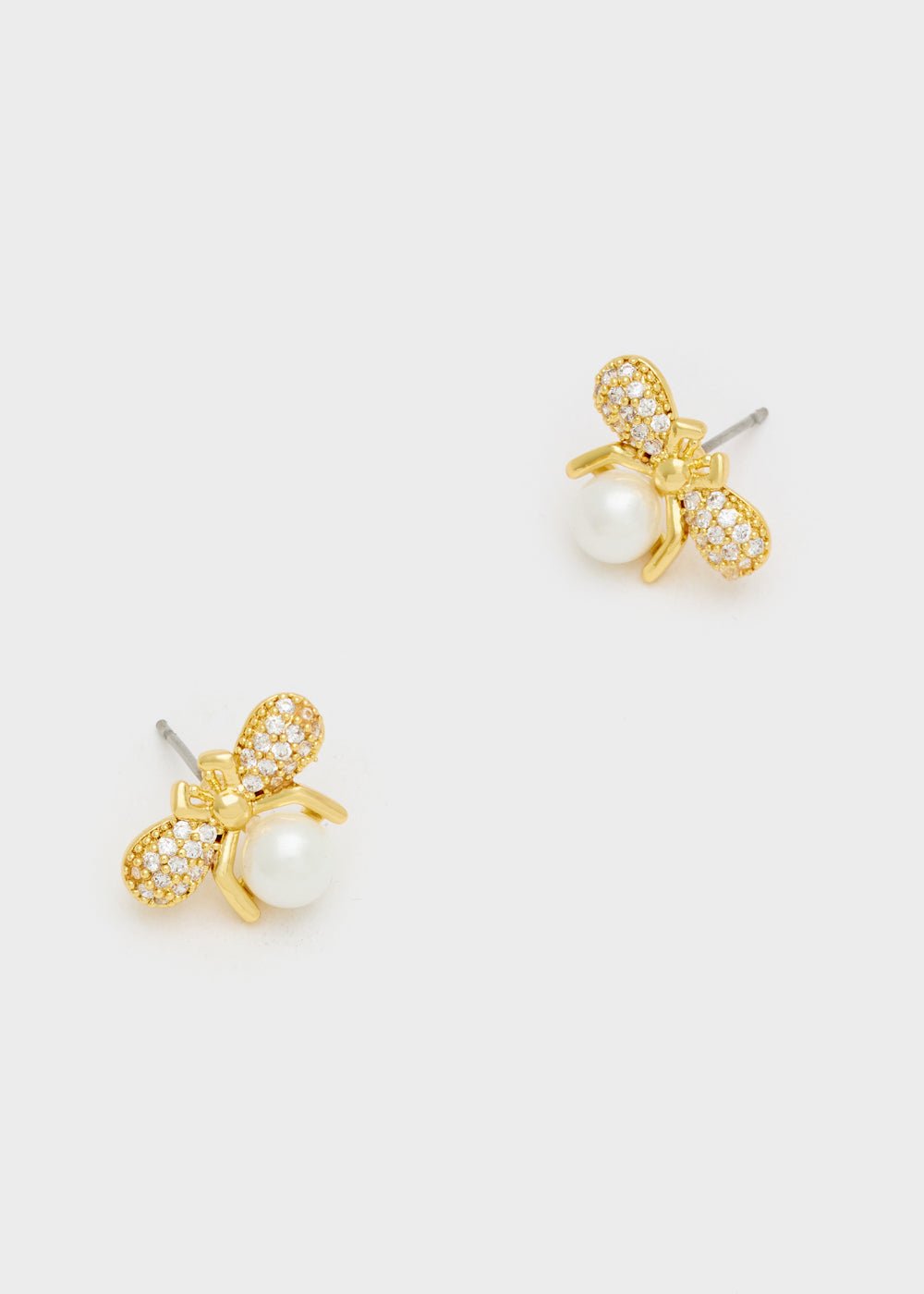 Nalí BEE EARRINGS W/ ZIRCONS AND PEARL Promozione temporanea