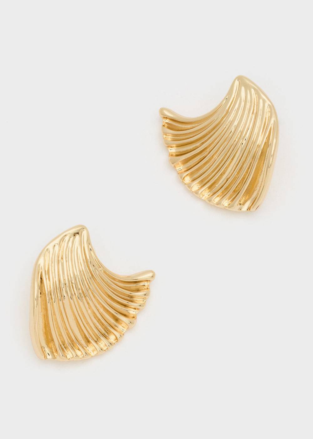Nalí GOLD EARRINGS W/ TEXTURED SURFACE Offerta speciale della fabbrica