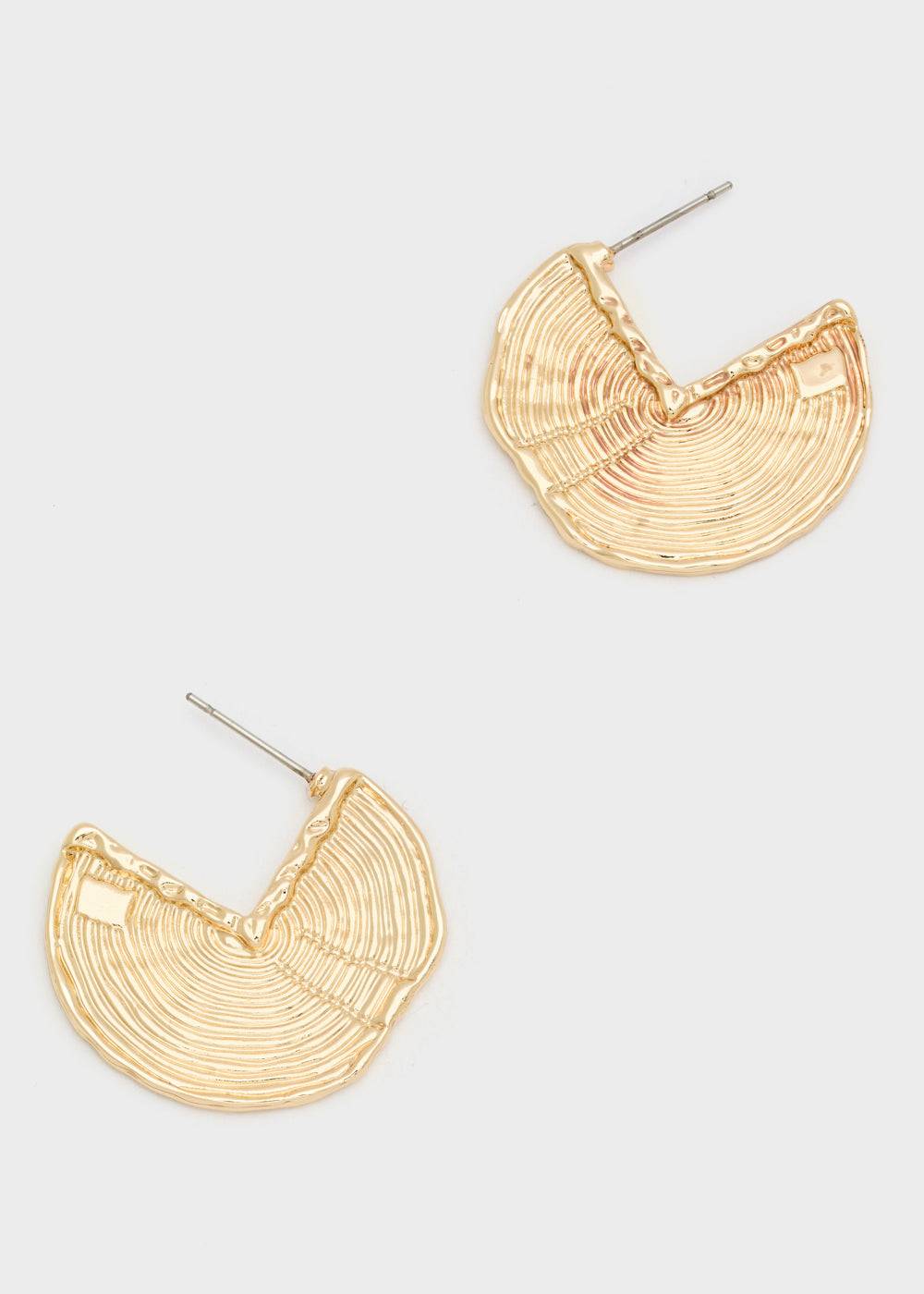 Nalí HALF CIRCLE EARRINGS IN GOLD Solo un giorno rimasto