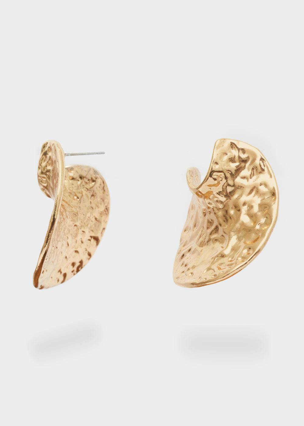 Nalí EARRINGS IN GOLD W/ TEXTURED SURFACE Enormi sconti