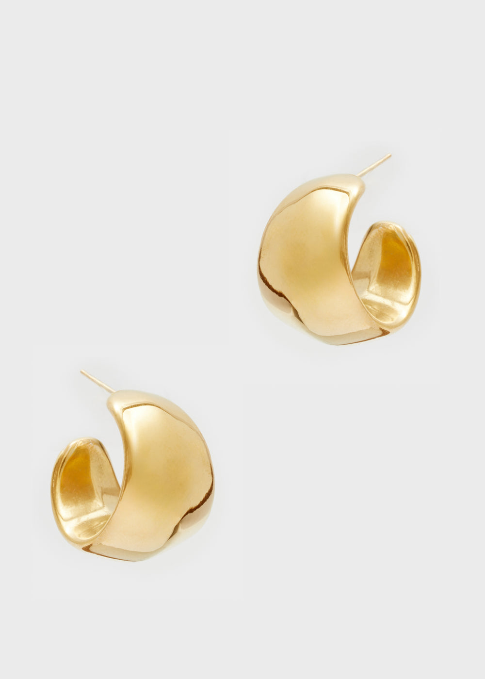Nalí ROUND HOOP EARRINGS S.STEEL GOLD Officina