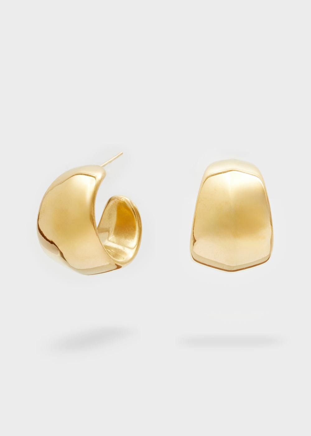 Nalí ROUND HOOP EARRINGS S.STEEL GOLD Officina