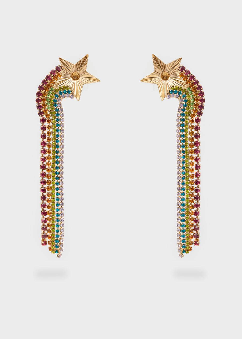 Nalí CASCADE EARRINGS W/ MULTICOLOR STAR 2025