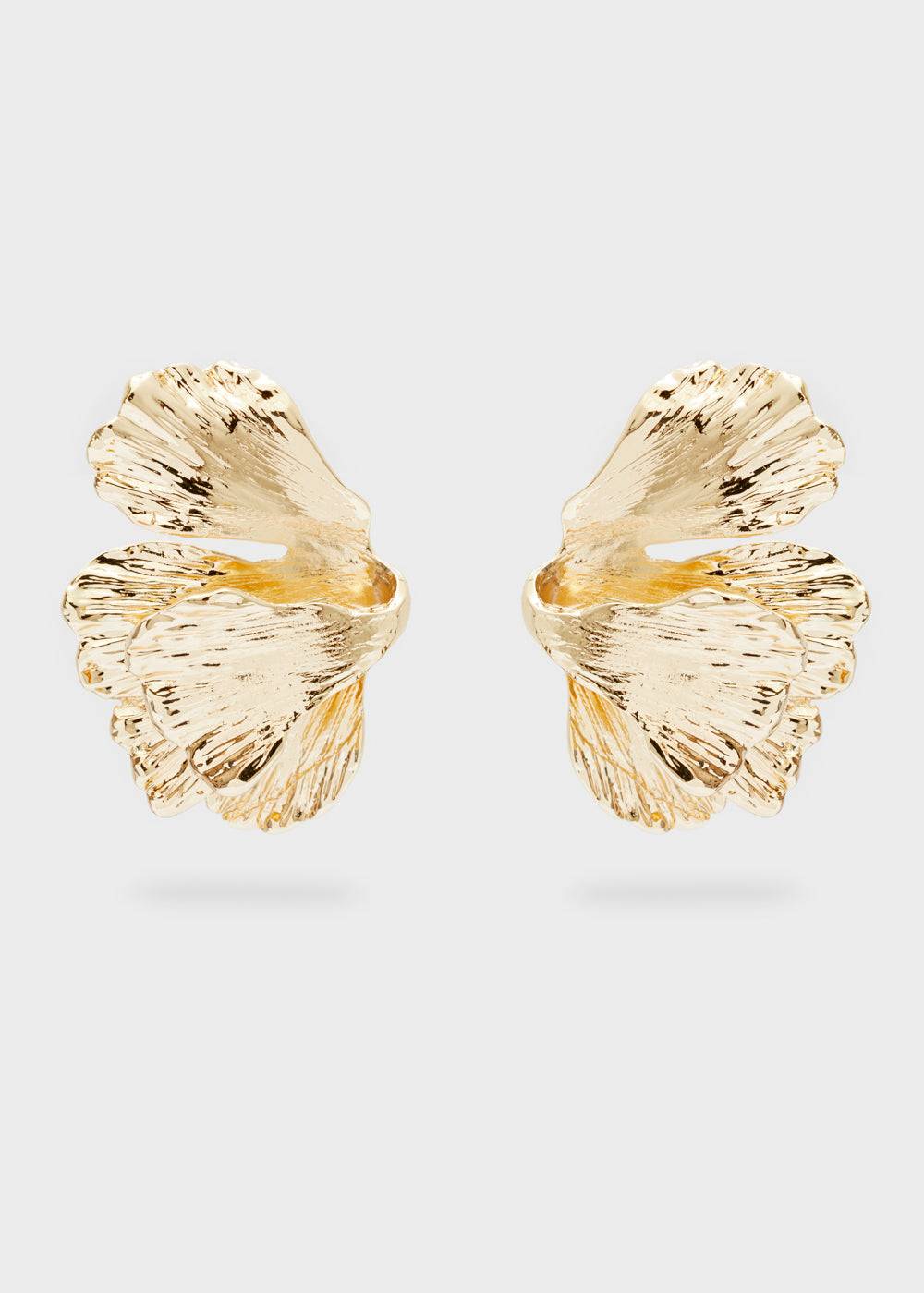 Nalí OVERSIZE LOBE EARRINGS IN GOLD Soddisfazione Garantita