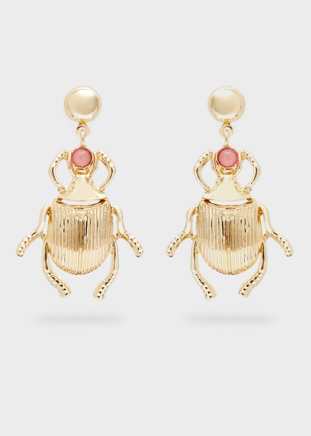 Nalí SCARAB GOLD EARRINGS Qualità Garantita