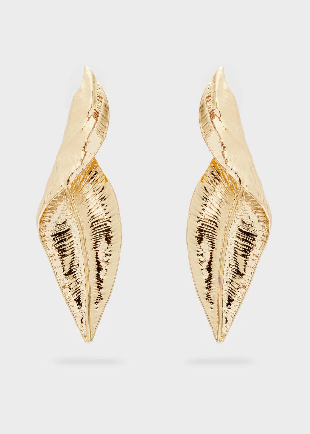 Nalí GOLD LEAF EARRINGS Consegna Veloce