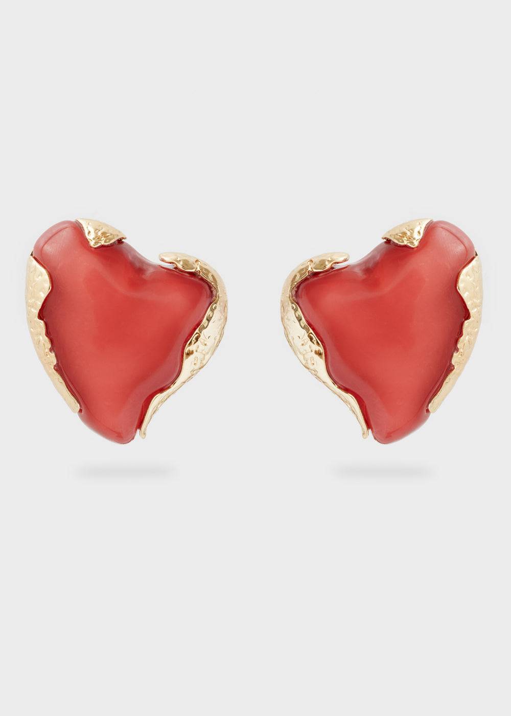 Nalí OVERSIZE HEART EARRINGS RED Promozione Limitata