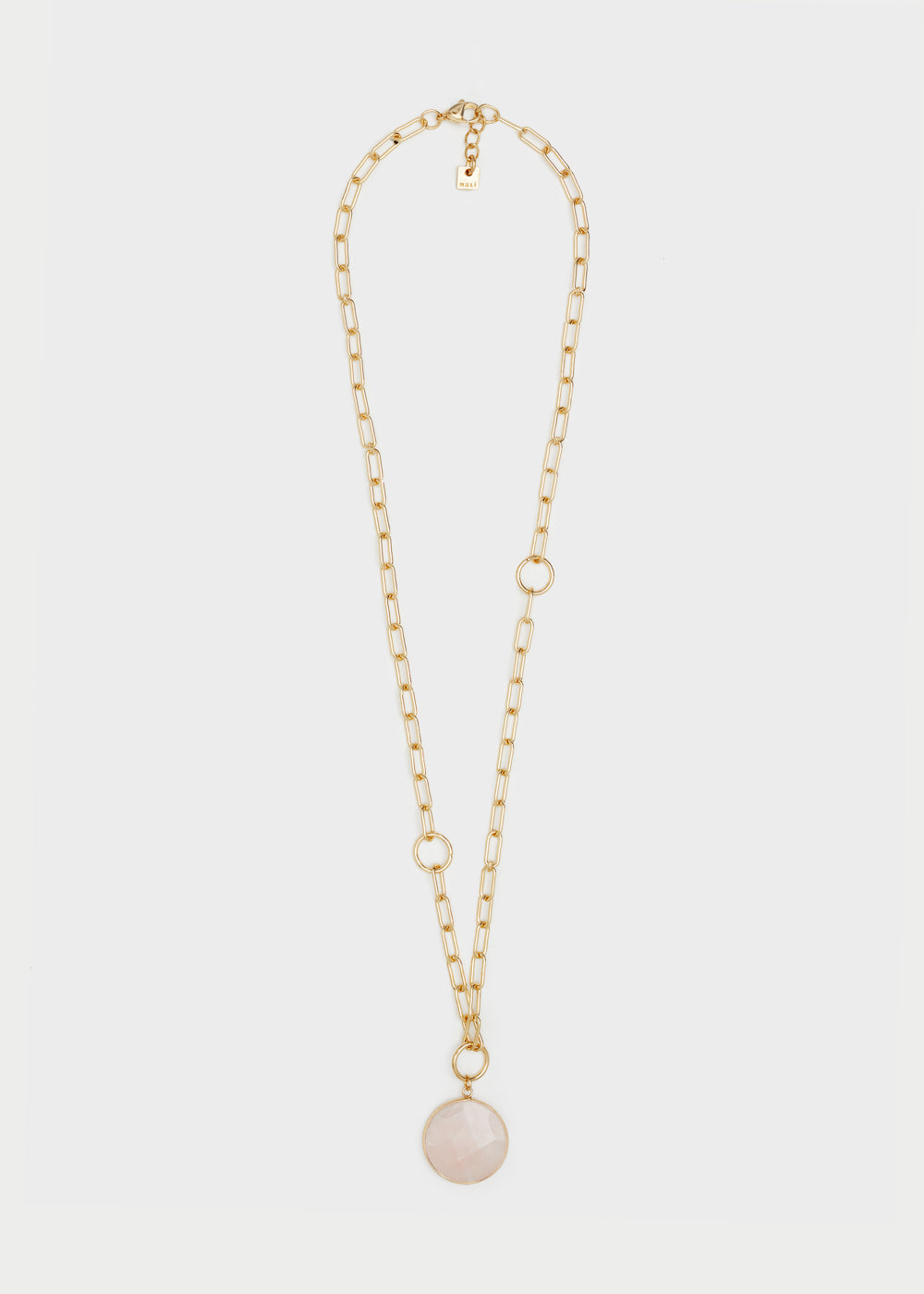 Nalí CHAIN NECKLACE W/ NATURAL STONE PENDANT In Vendita
