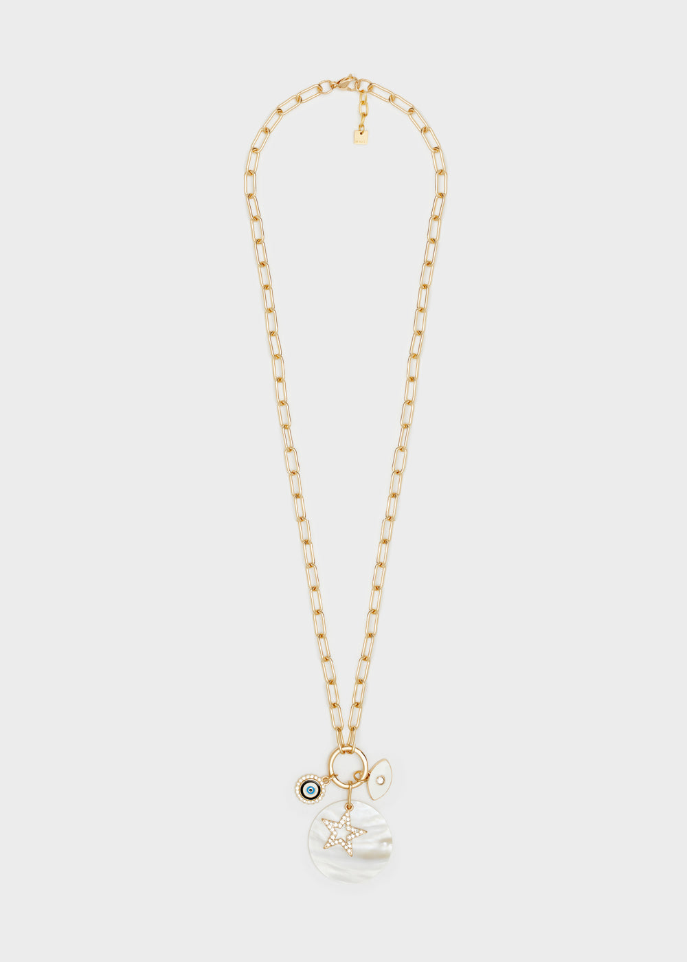 Nalí CHAIN NECKLACE W/ EYE MIX PENDANT Offerte