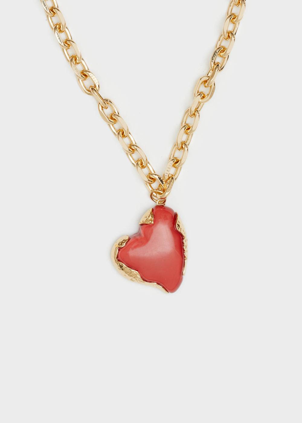 Nalí GLASS RED HEART NECKLACE Moda