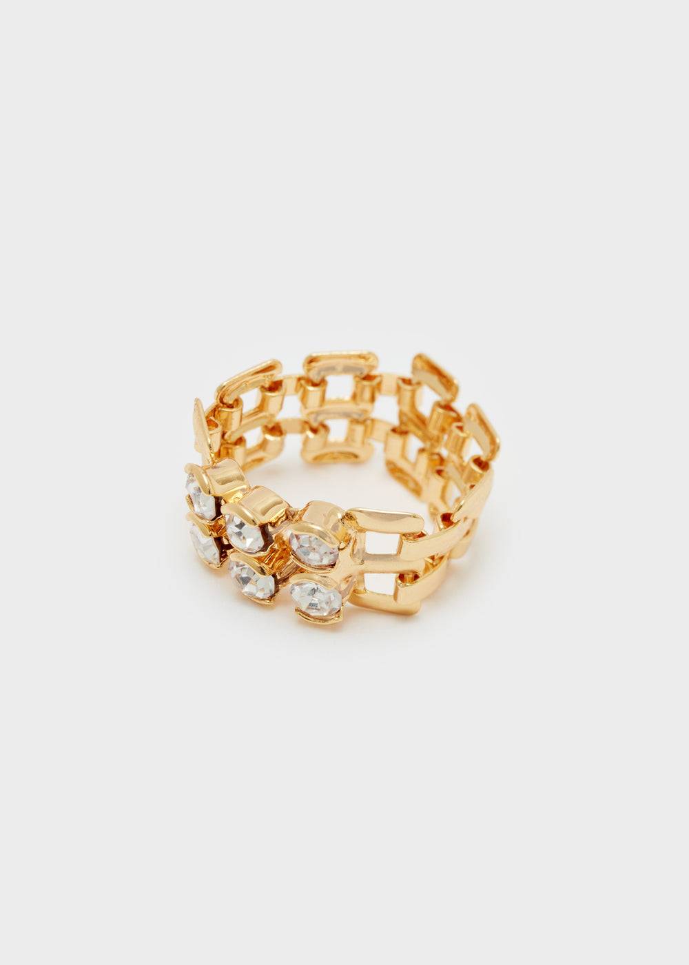 Nalí RING IN GOLD WITH CLEAR ZIRCONS Offerta esclusiva