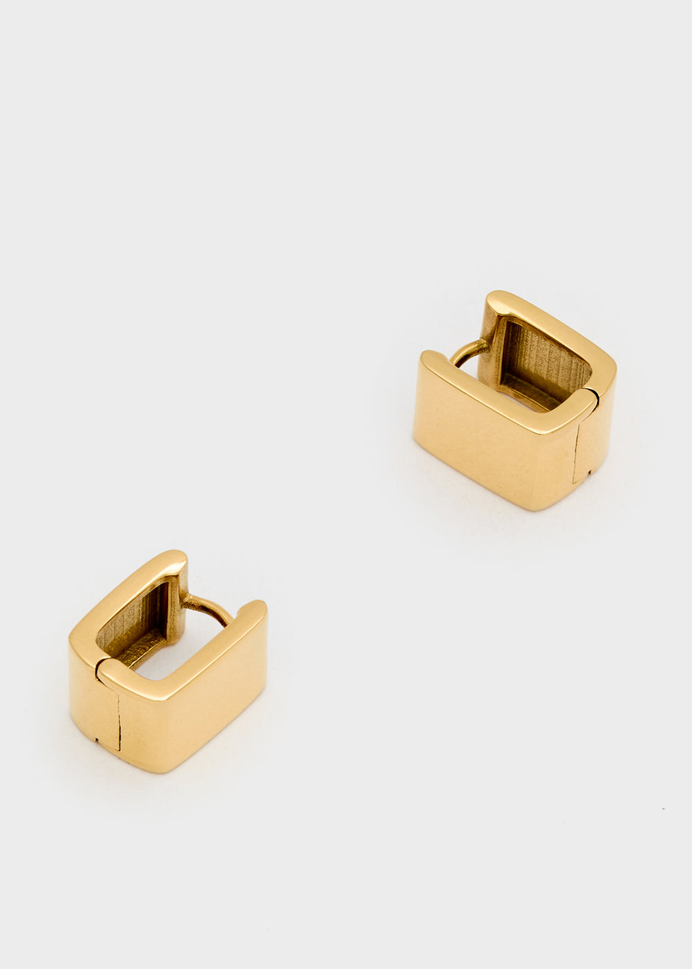 Nalí 14KT GOLD PLAT. S.STEEL SQUARE EARRINGS Offerta per la Festa della Mamma
