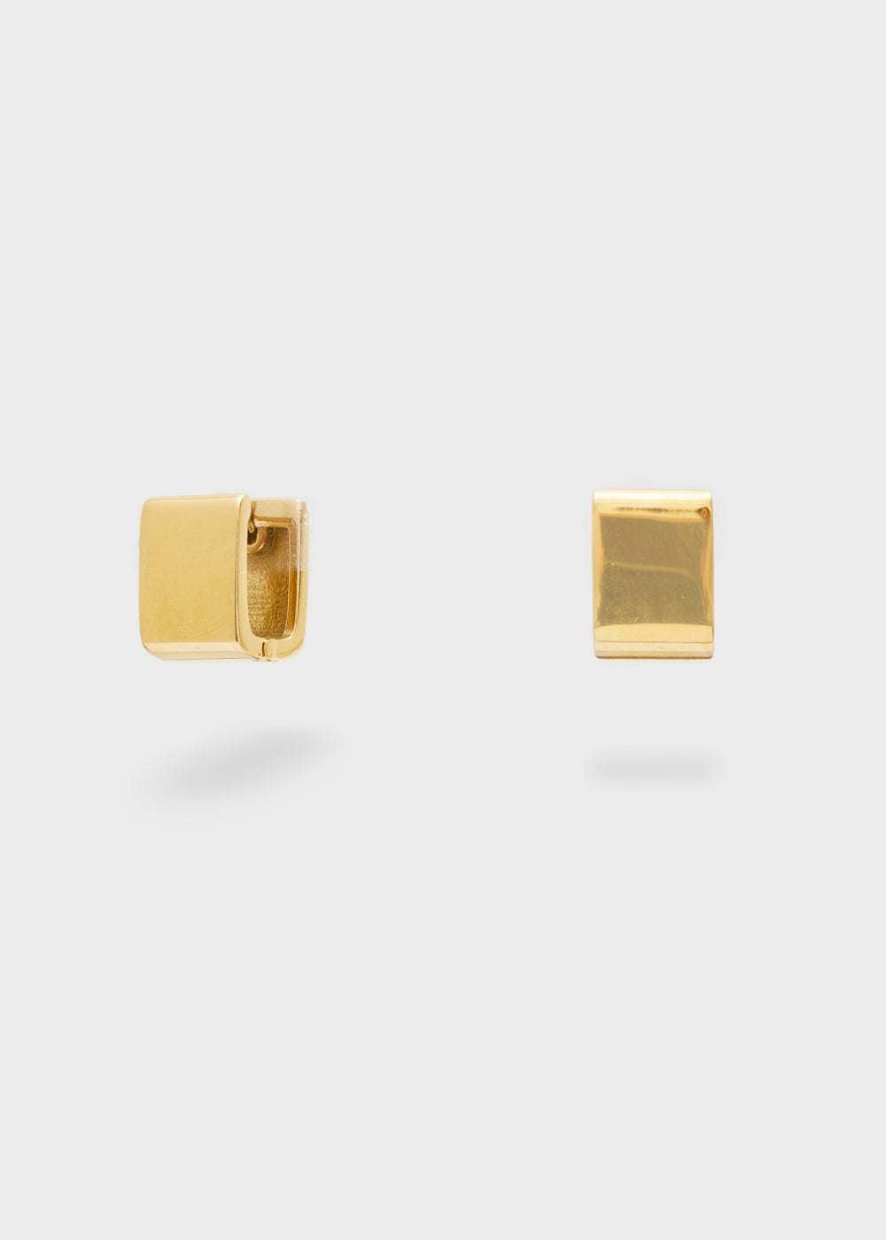 Nalí 14KT GOLD PLAT. S.STEEL SQUARE EARRINGS Offerta per la Festa della Mamma