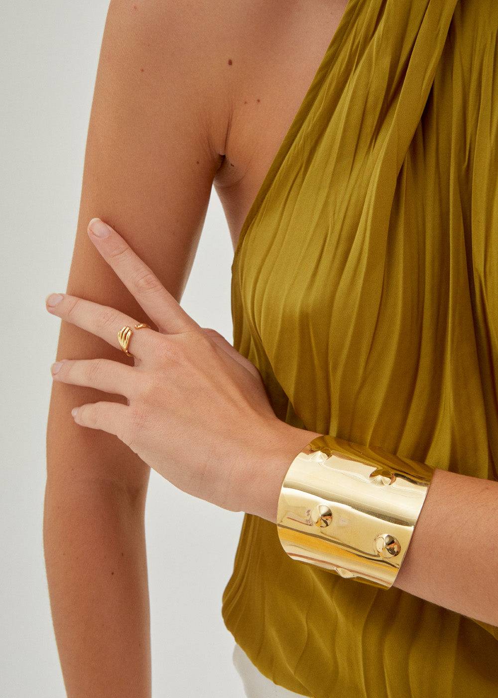 Nalí 14KT GOLD PLA. S. STEEL PONTY BRACELET Offerta migliore