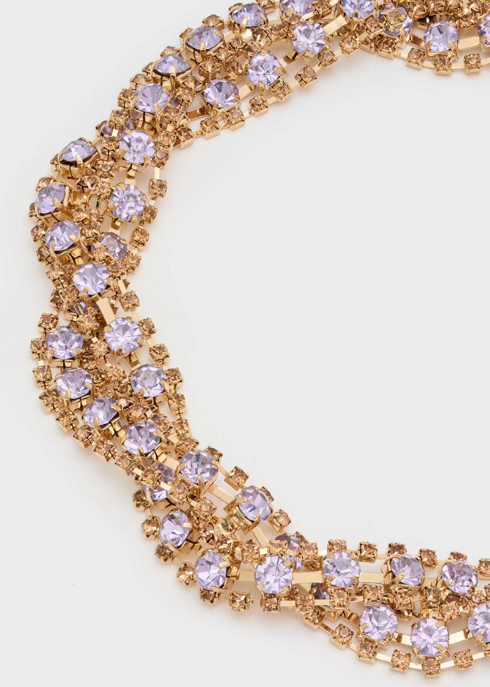 Nalí LIZA BRAIDED NECKLACE W/ STONES + COLORS Offerte giornaliere