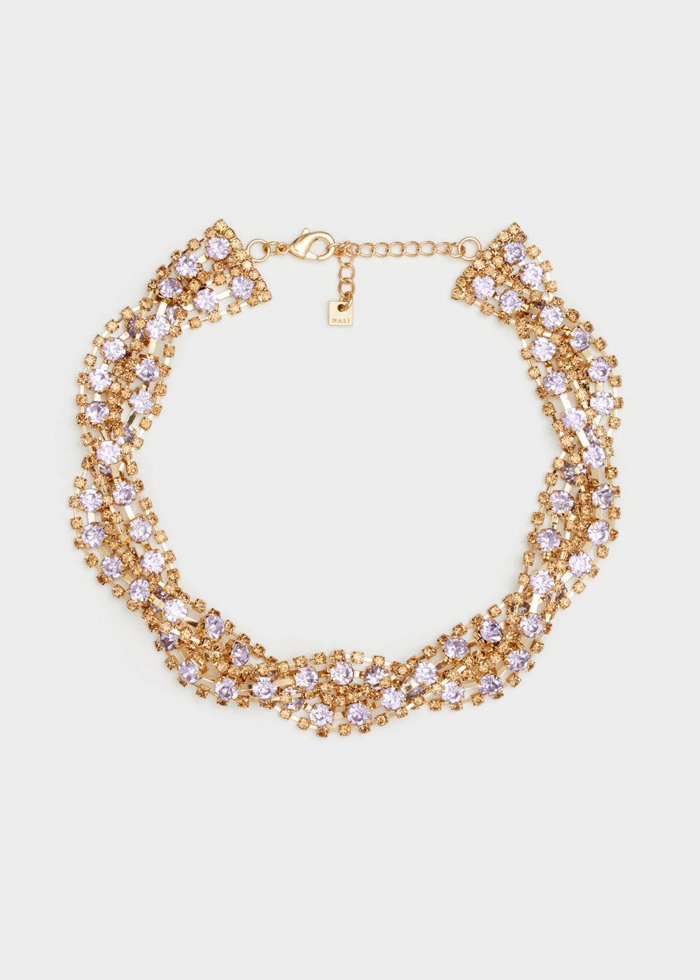 Nalí LIZA BRAIDED NECKLACE W/ STONES + COLORS Offerte giornaliere