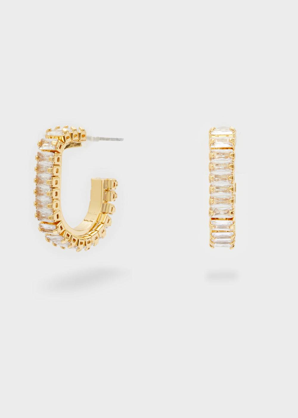 Nalí RITA GOLD EARRINGS W/STONES + COLORS Offerte speciali