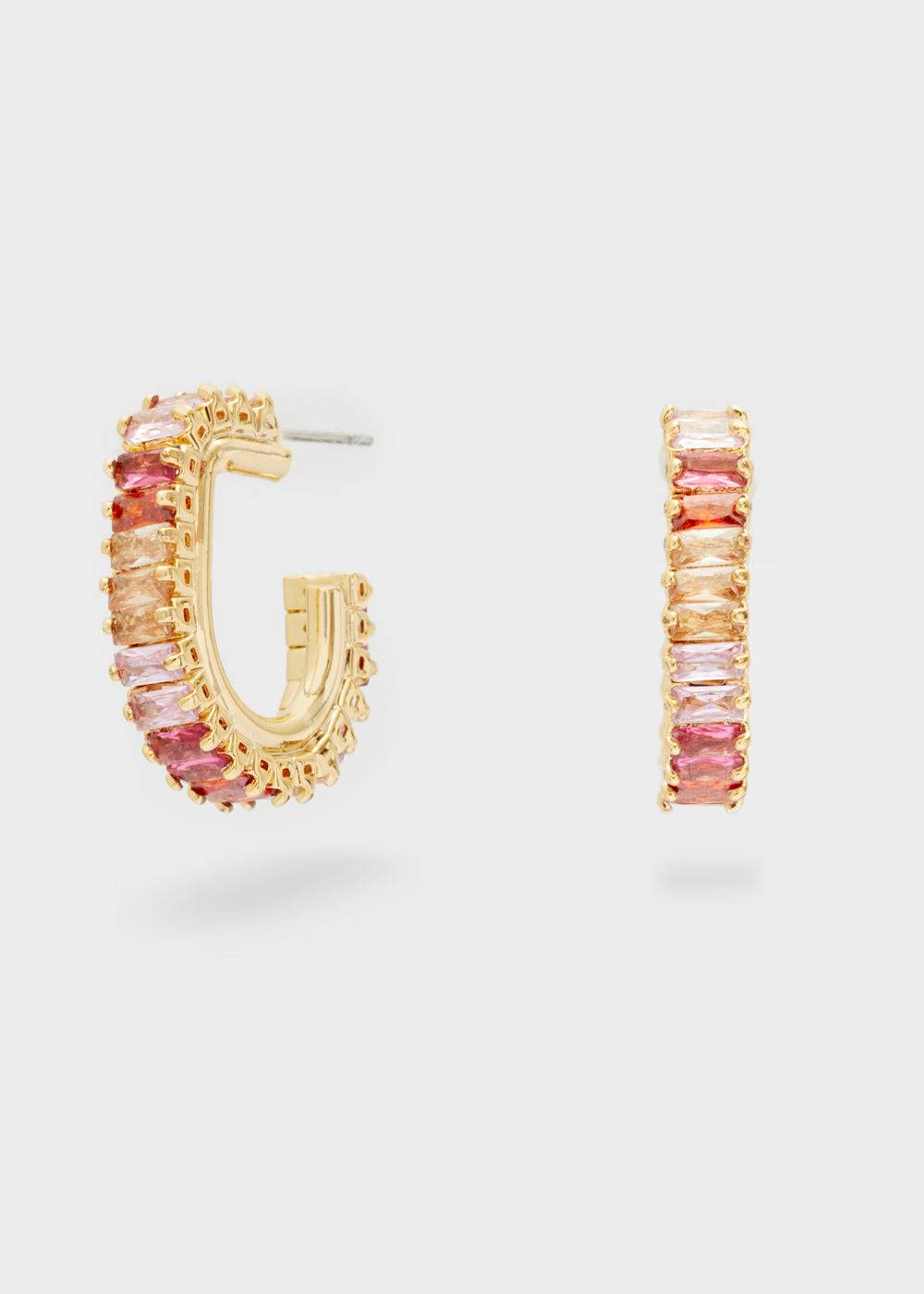 Nalí RITA GOLD EARRINGS W/STONES + COLORS Offerte speciali