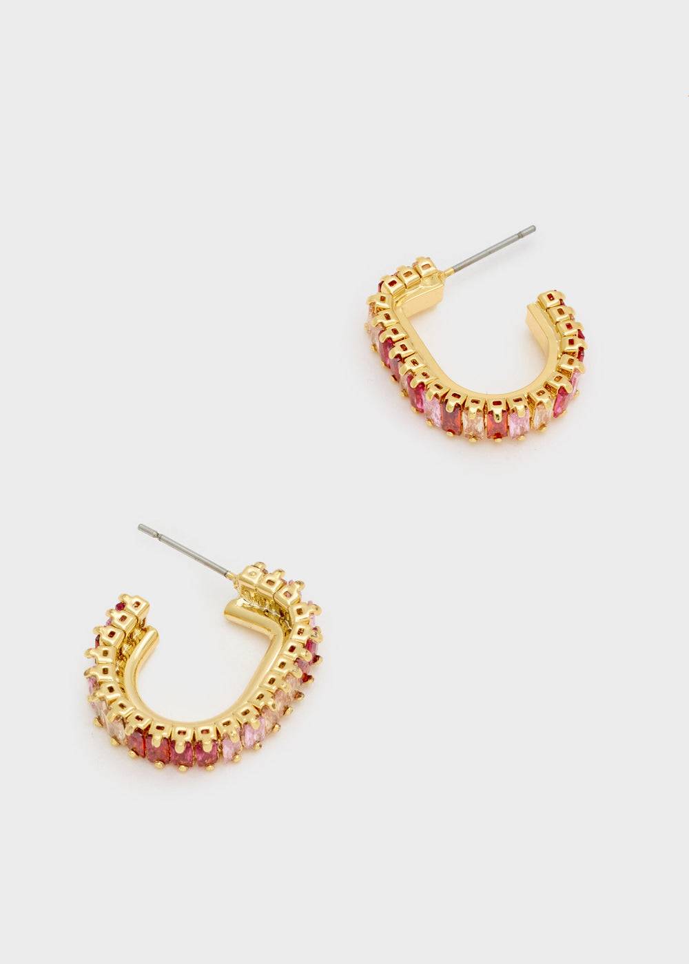 Nalí RITA GOLD EARRINGS W/STONES + COLORS Offerte speciali