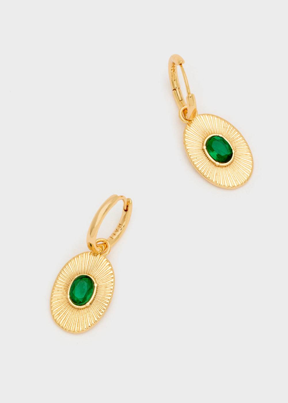 Nalí ZOLA OVAL EARRINGS W/STONE + COLORS Sconti VIP