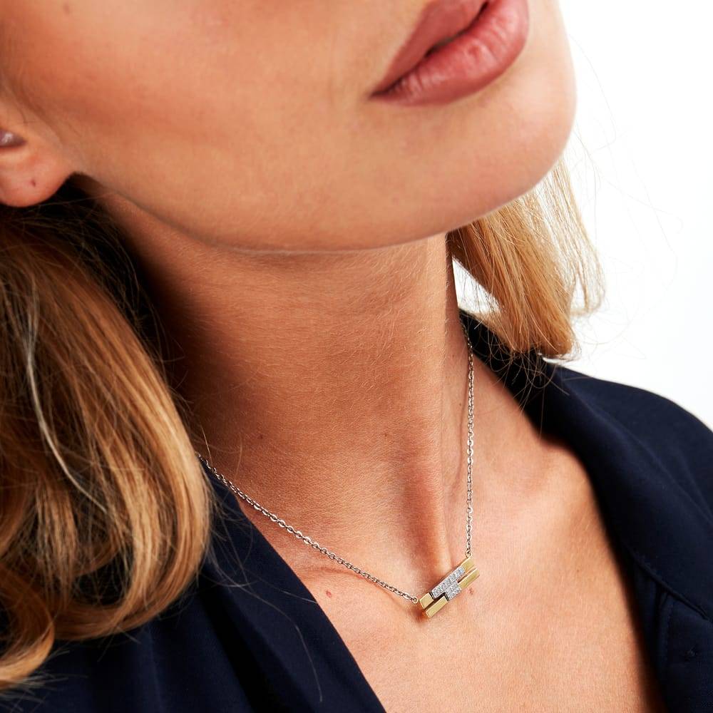 La Petite Story COLLANA TRUSSARDI T-LOGO - TJAXC06 Sottocosto