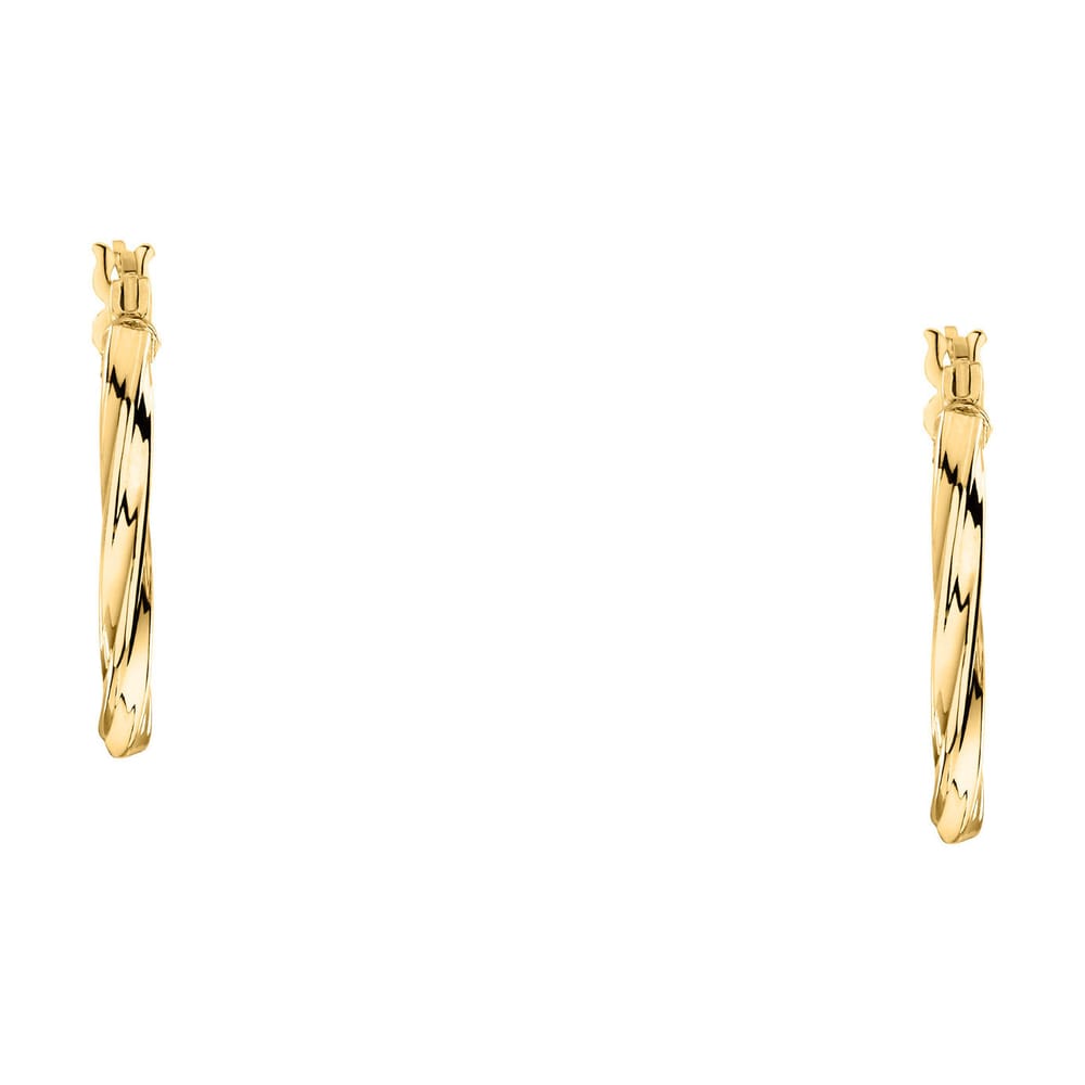 La Petite Story Orecchini a Cerchio - Creole in Oro, ⌀20mm Vendita Calda