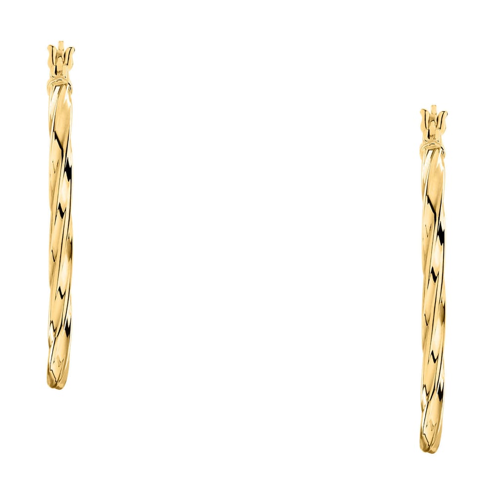 La Petite Story Orecchini a Cerchio - Creole in Oro, ⌀30mm Promozione temporanea