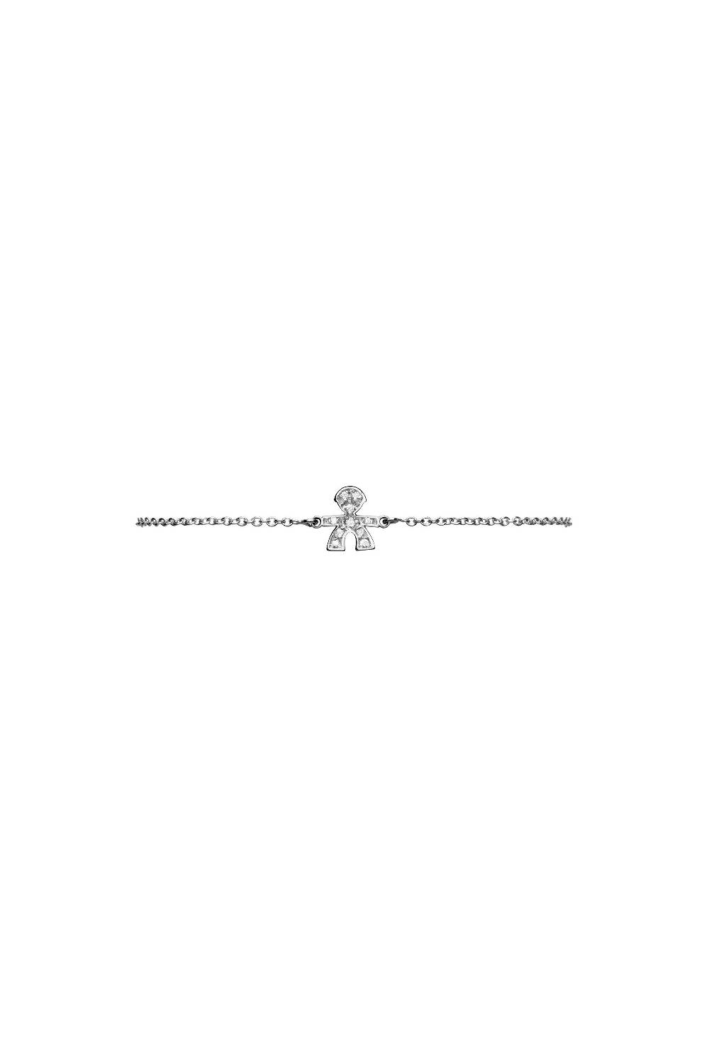 Le Bebé Bracciale I Preziosi con sagoma bimbo in oro bianco e diamanti Pezzi Unici