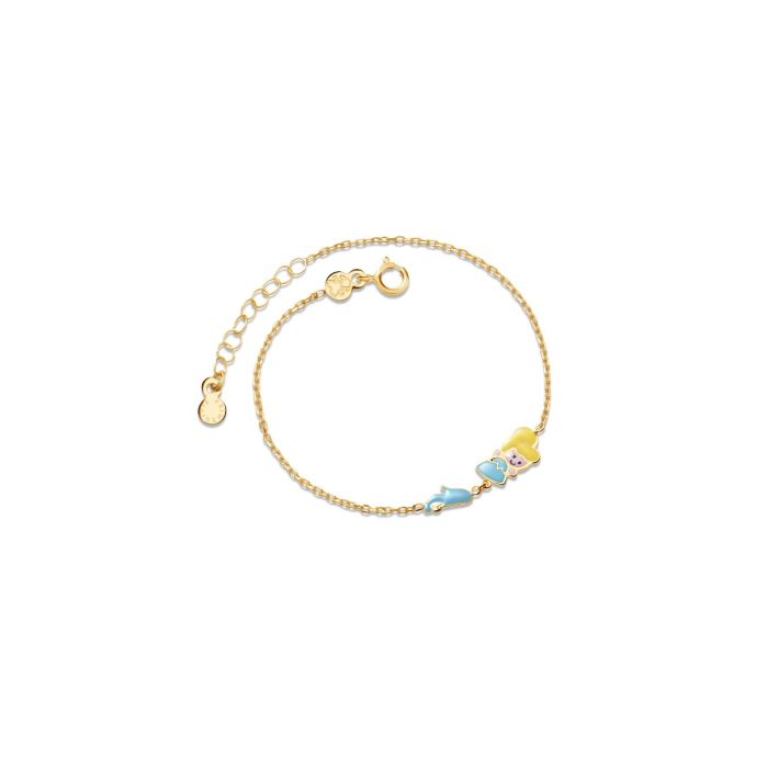 Le Bebé Bracciale Fiabe ispirato a Cenerentola in oro giallo
