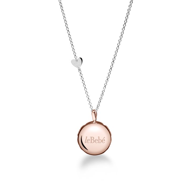 Le Bebé Collana Suonamore in argento placcato oro rosa Sottocosto