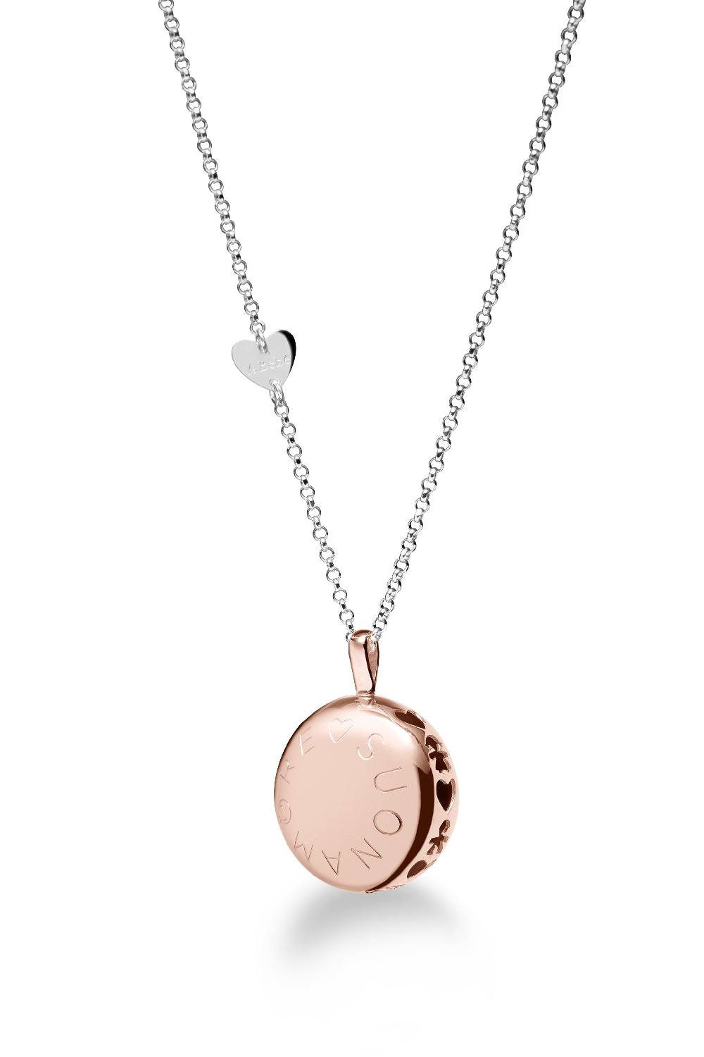 Le Bebé Collana Suonamore in argento placcato oro rosa Sottocosto