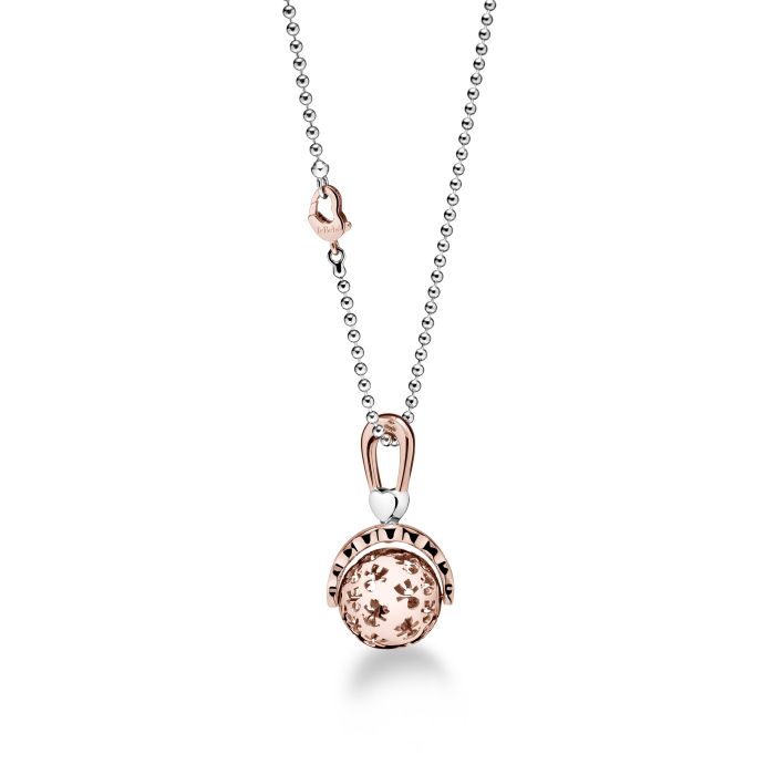 Le Bebé Collana Suonamore in argento placcato oro rosa con diamante Fino Al -60%