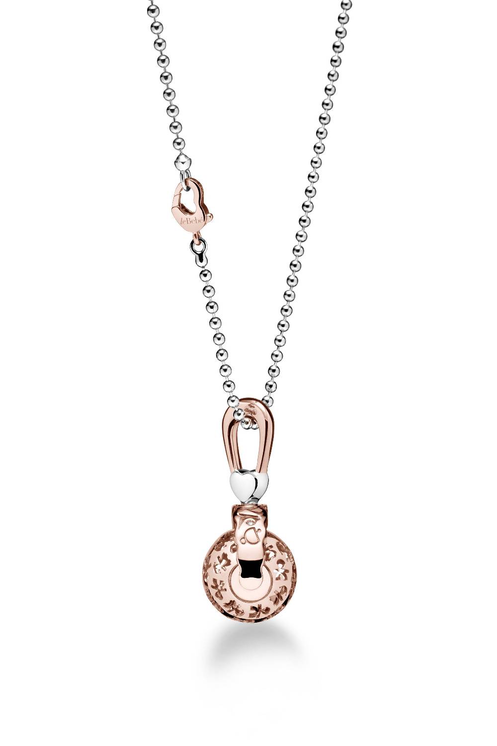 Le Bebé Collana Suonamore in argento placcato oro rosa con diamante Fino Al -60%