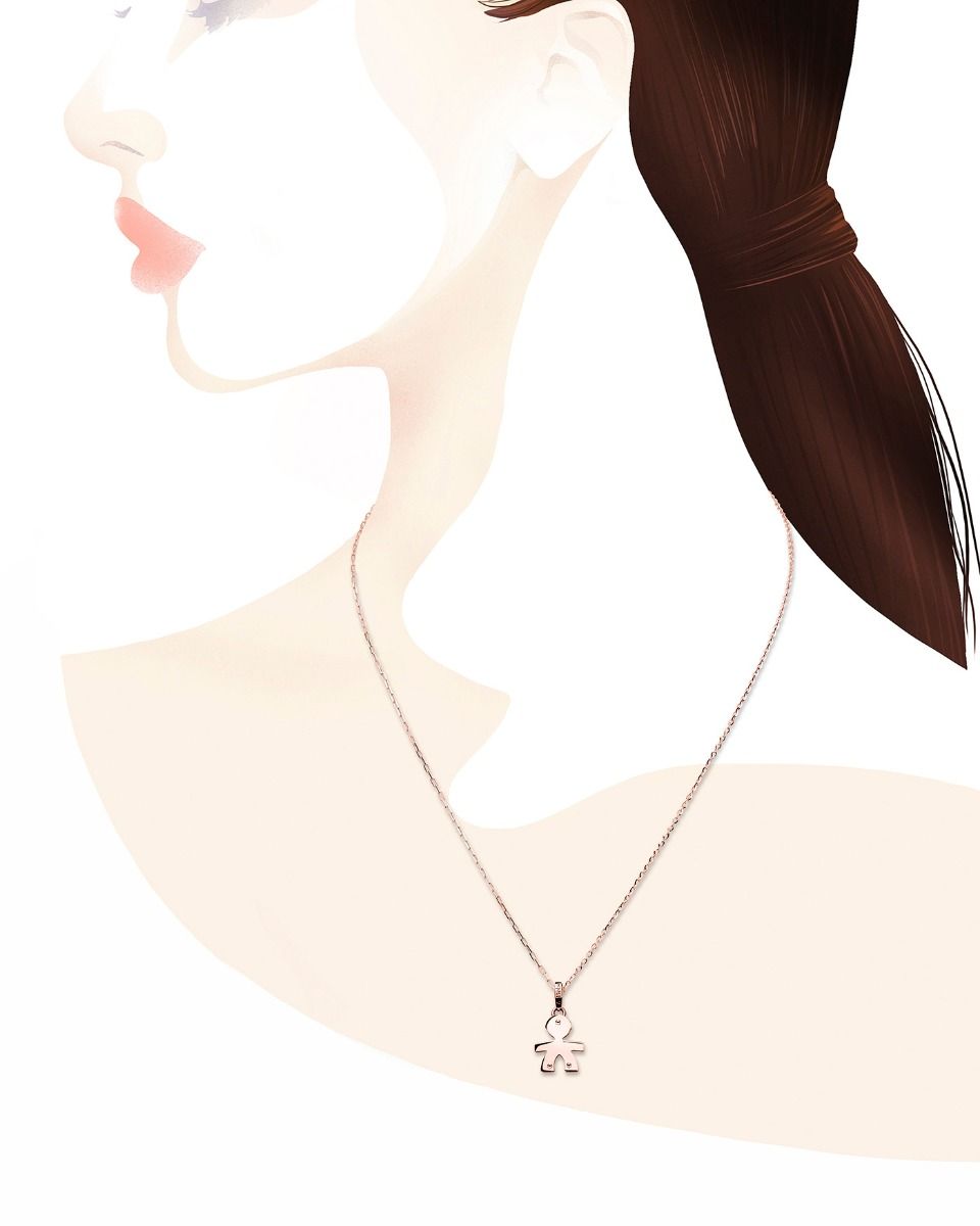Le Bebé Collana in oro rosa Italia