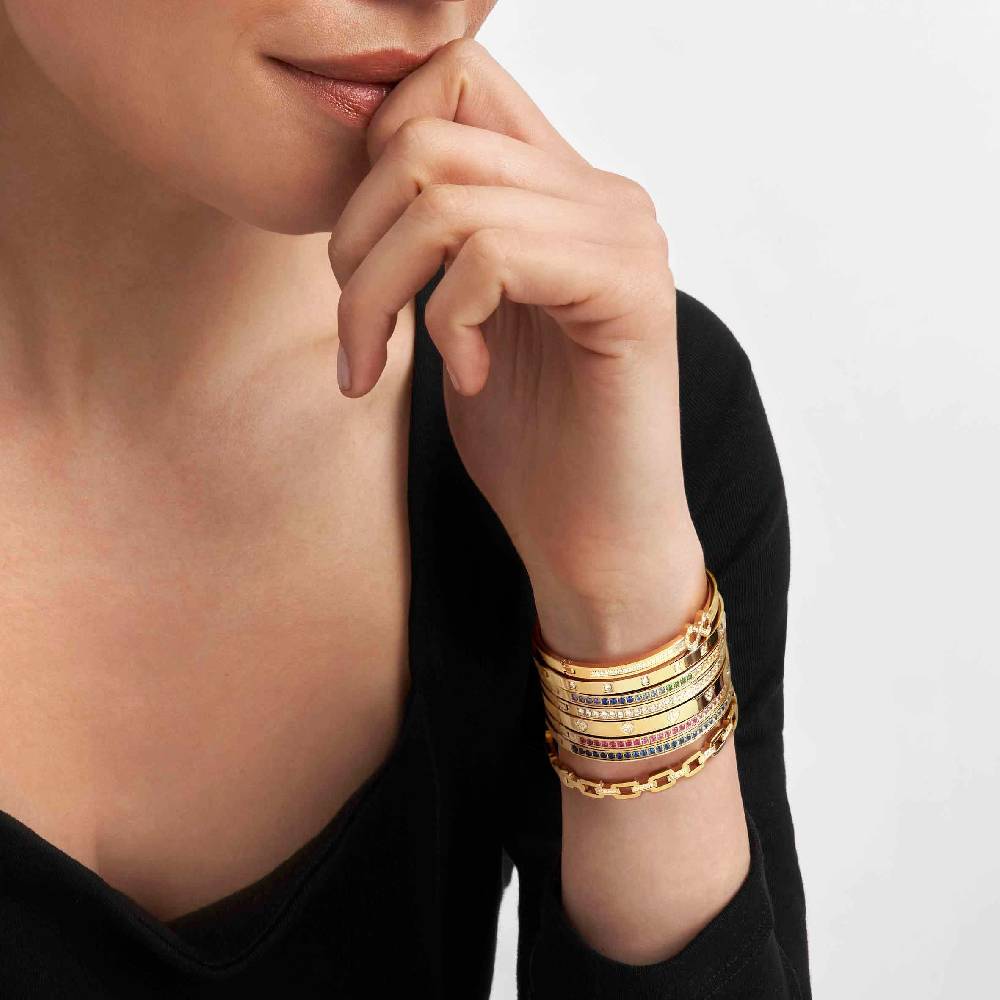 ﻿Nomination Bracciale Pretty Bangles con Degradé di Zirconi Fucsia In Saldo