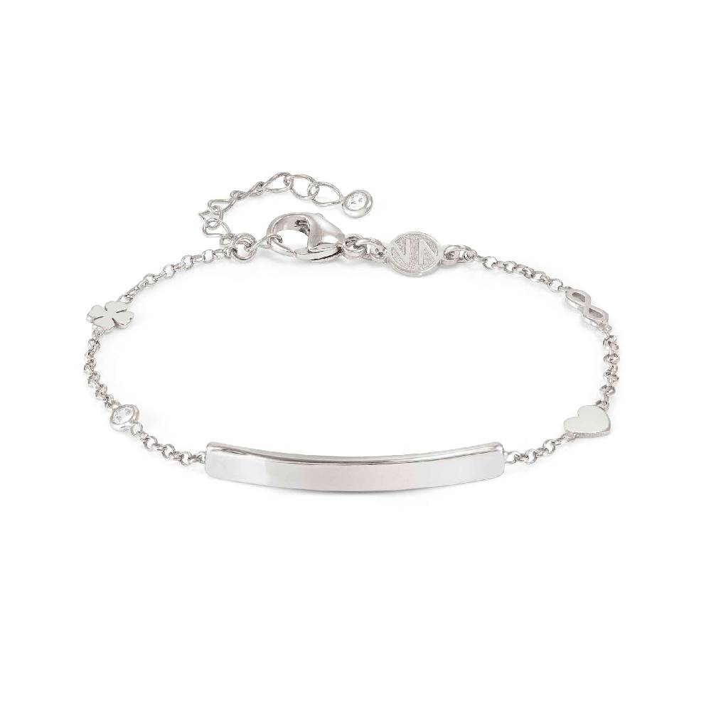 Nomination Bracciale Messaggi d'amore con Placca incidibile e simboli mix Nomination Bracciale Messaggi d'amore con Placca incidibile e simboli mix