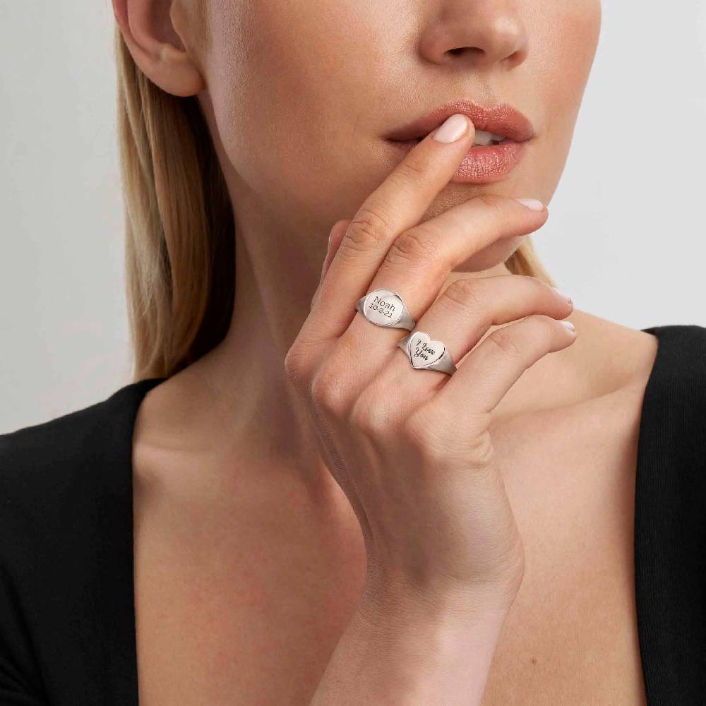 Nomination Anello MESSAGGI D'AMORE in argento 925 Chevalier Cuore Saldi Di Fabbrica