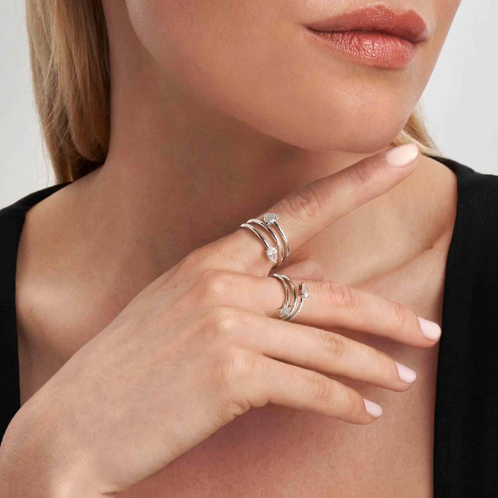 Nomination Anello Lucentissima Stella e Cubic Zirconia a Goccia Fino Al -60%