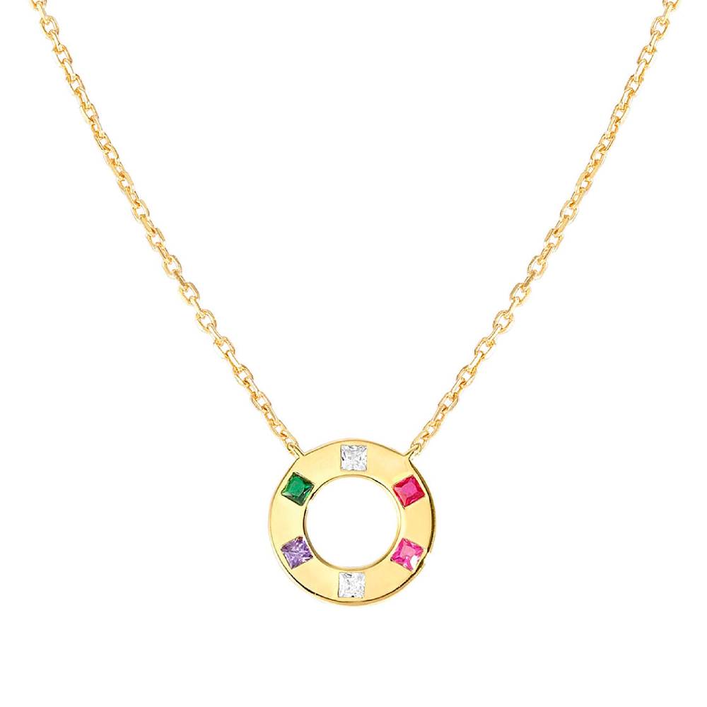 Nomination Collana Carismatica Tondo in Oro giallo e Cubic Zirconi Hotsell