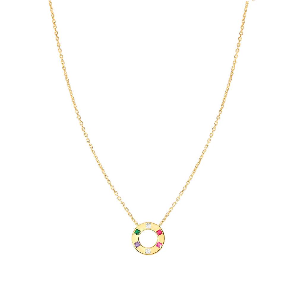Nomination Collana Carismatica Tondo in Oro giallo e Cubic Zirconi Hotsell