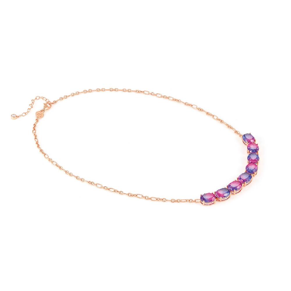 Nomination Collana Symbiosi pietre bicolore rosa e viola Vendita Calda