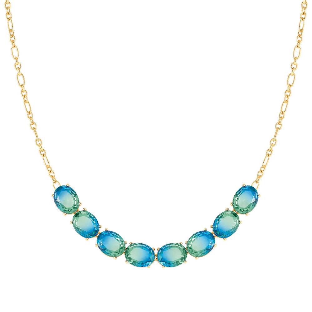 Nomination Collana Symbiosi con pietre Bicolor celeste e verde Vendite Flash