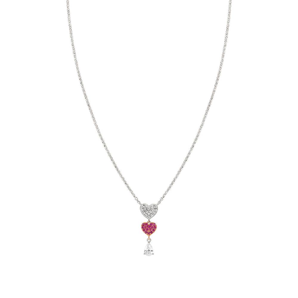 Nomination Collana Lucentissima Cuori e Cubic Zirconia a goccia Acquista Ora