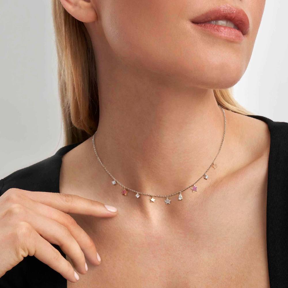 Nomination Collana Lucentissima Mix Pendenti Stelle e Cubic Zirconia Fino Al -60%
