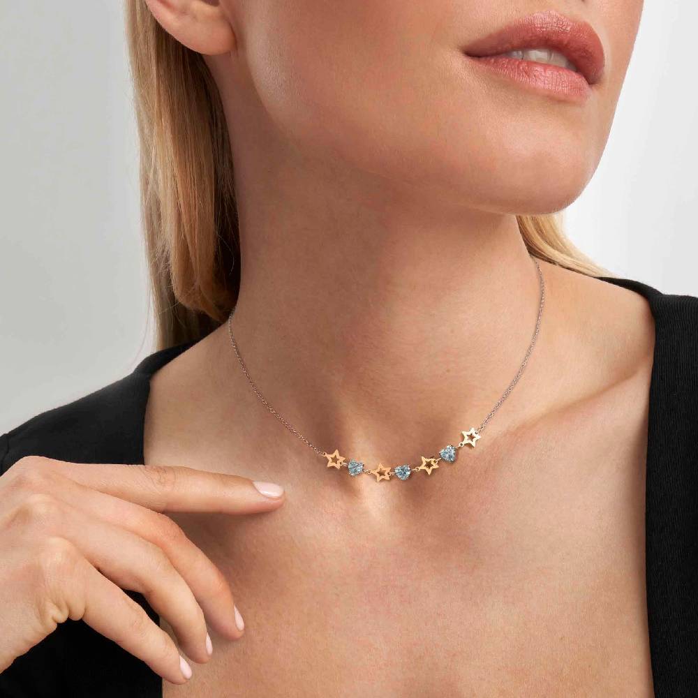 Nomination Collana Principessina pietre celesti e stelle Prezzo Ridotto