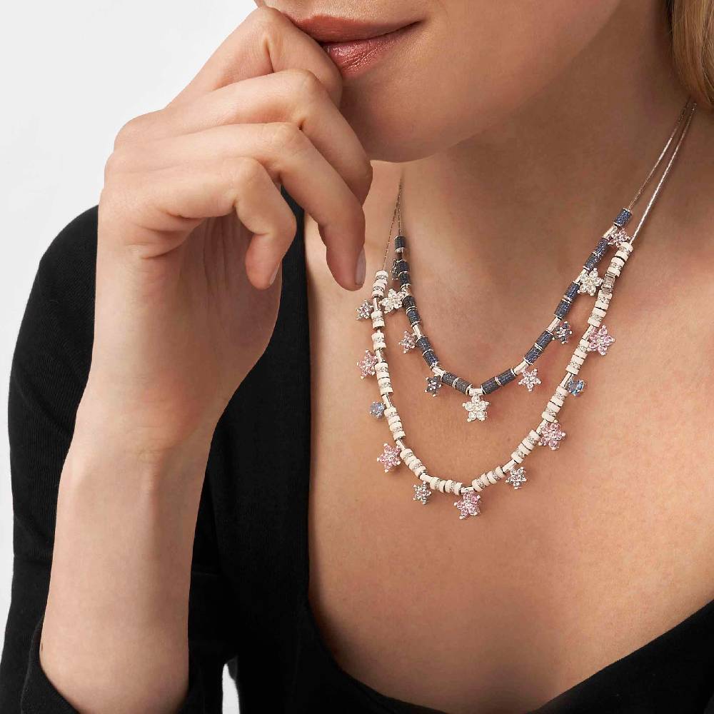 Nomination Ciondolo SeiMia fiore grande con Turchese e CZ bianco Promozione Limitata