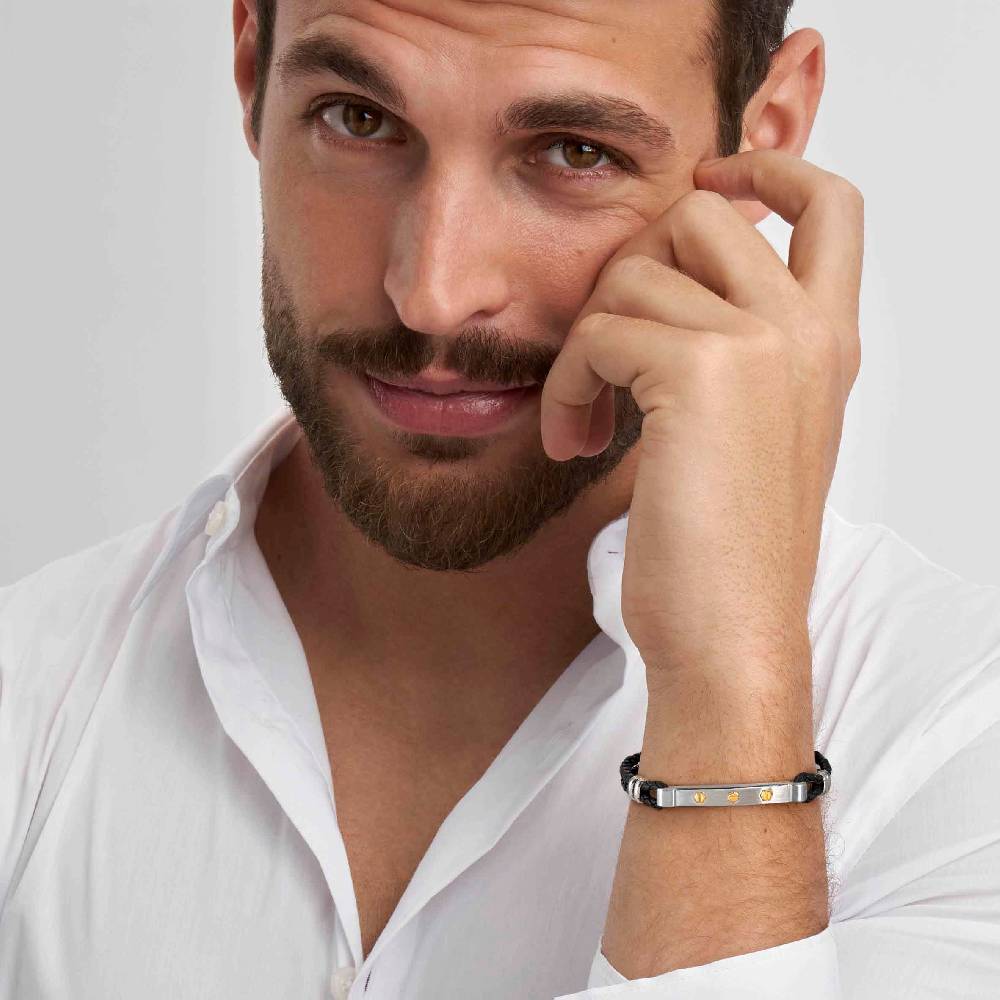 Nomination Bracciale Manvision con viti esagonali oro Sconti VIP