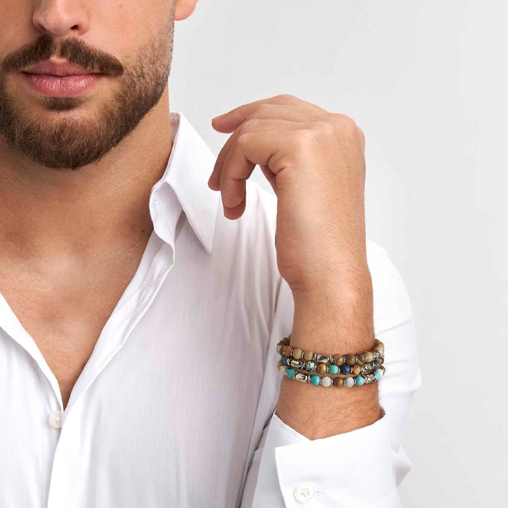 Nomination Bracciale Instinctstyle stones Edition mix pietre azzurro bianco Sconto