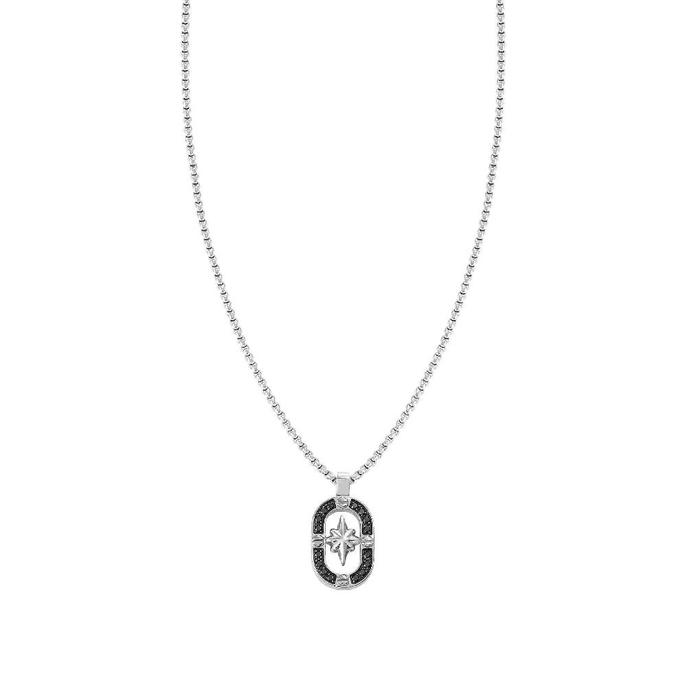 Nomination Collana ManVision Rosa dei venti con Zirconi neri Pezzi Unici
