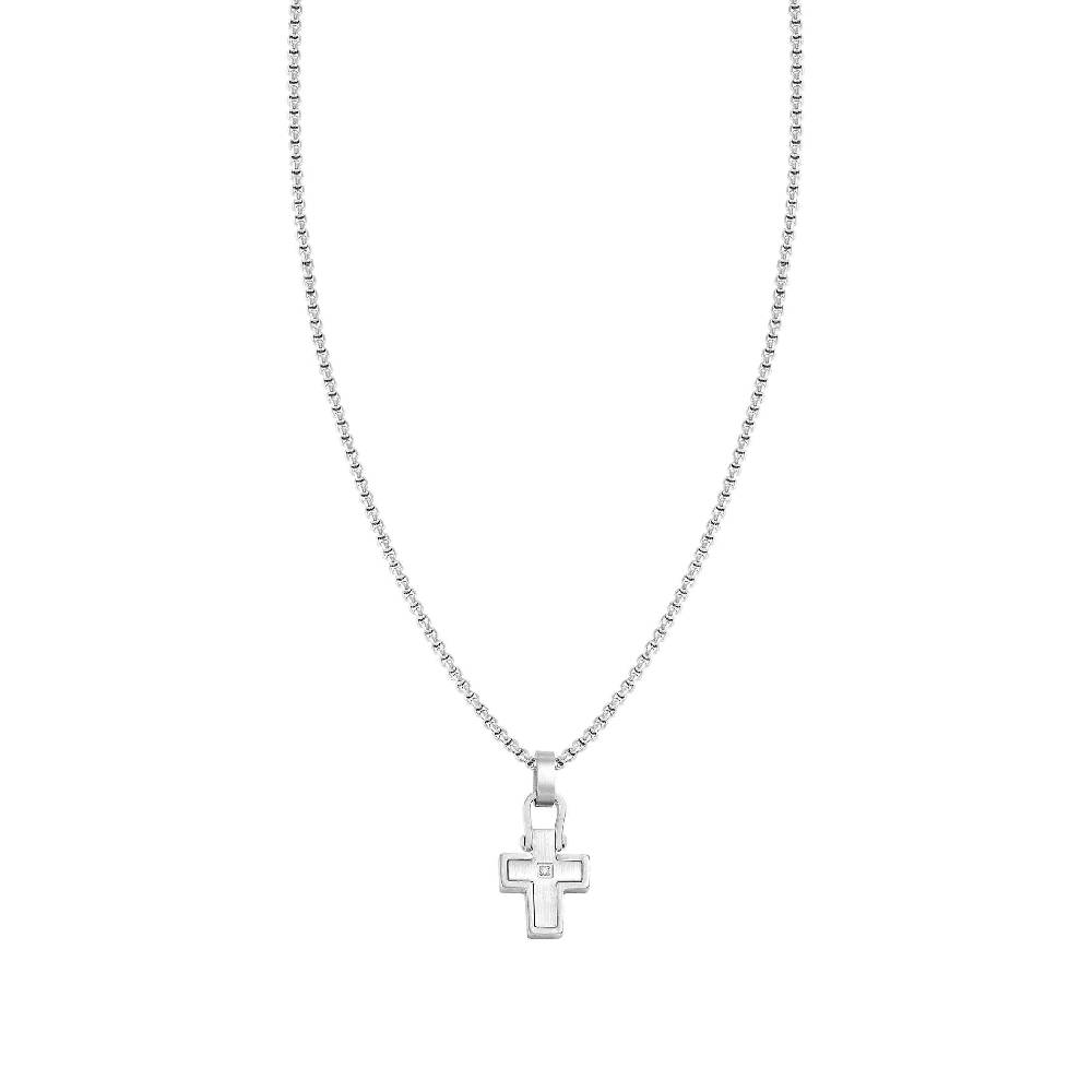 Nomination Collana ManVision con pendente Croce e Zircone Online